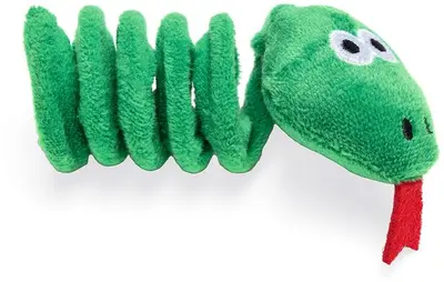 Beeztees kattenspeelgoed Jungle slang Craza pluche 10x33xcm groen - afbeelding 2