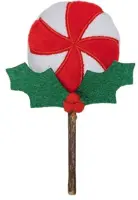 Beeztees kattenspeelgoed Kerst lolly pluche/matatabi 14x8x2 cm multi kleur - afbeelding 1