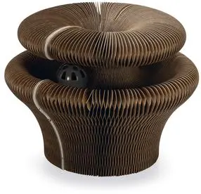 Beeztees kattenspeelgoed krabspeelgoed Siep karton 38x38x10cm bruin