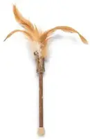 Beeztees kattenspeelgoed matatabi met veren 22x3x3cm bruin kopen?