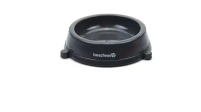 Beeztees kattenvoerbak antslip plastic 200ml d17h3.5cm antraciet