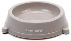 Beeztees kattenvoerbak antslip plastic 200ml d17h3.5cm beige