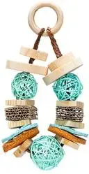 Beeztees knaagdier spel hout 16x6,5x6,5cm mint