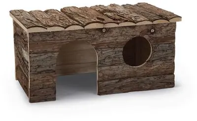 Beeztees knaagdierenhuis Forest dennenhout 40x23x20cm bruin