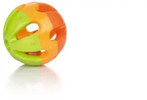 Beeztees knaagdierspeelgoed bal plastic 7,5cm multi