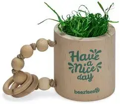 Beeztees knaagdierspeelgoed have a nice day hout 16.5x10x10cm beige