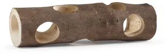 Beeztees knaagdierspeelgoed holle boomstam dennenhout 30x5cm bruin