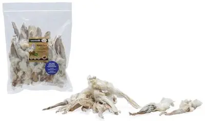 Beeztees Konijnenoren met haar - Hondensnack - Voordeel - 300 gram