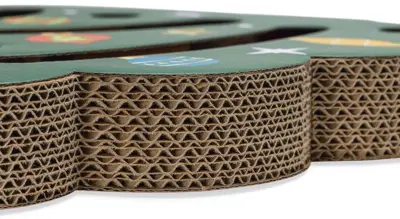 Beeztees krabspeelgoed karton 42x40x4.5cm groen - afbeelding 6