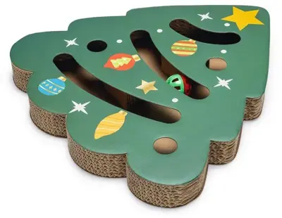 Beeztees krabspeelgoed karton 42x40x4.5cm groen - afbeelding 1