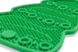 Beeztees likmat voor honden Kerstboom siliconen 23x16x1cm groen - afbeelding 3