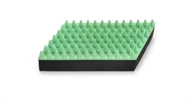 Beeztees massageborstel hond rubber 13x5,5x2,5 cm mint