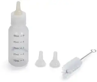 Beeztees melkfles puppy/kitten plastic 50ml 10x3x3cm transparant - afbeelding 5