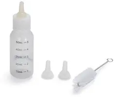 Beeztees melkfles puppy/kitten plastic 50ml 10x3x3cm transparant - afbeelding 5