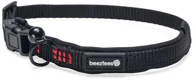 Beeztees Parinca - Kattenhalsband - Nylon - Zwart - 25-30x1 cm