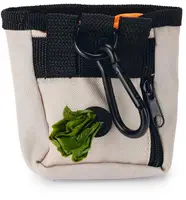 Beeztees poepzakhouder met beloningstasje Ordena nylon incl. 15 zakjes 8x4x10cm grijs - afbeelding 2