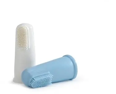 Beeztees tandenborstel plastic 5,5x2x2,5cm blauw