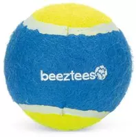 Beeztees tennisbal plastic 10x10x10cm blauw geel kopen?