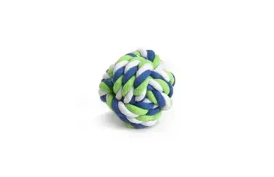Beeztees touwbal voor knaagdieren katoen d7h7cm multi