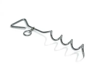 Beeztees vastlegspiraal metaal 41x8cm zilver