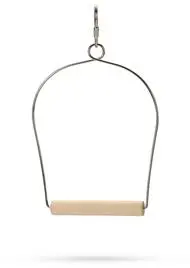 Beeztees vogelschommel metaal 10x1x14cm bruin