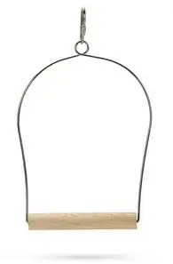 Beeztees vogelschommel metaal 12x1.5x18cm bruin