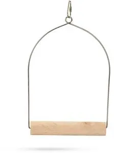 Beeztees vogelschommel metaal 16x2.5x25cm bruin