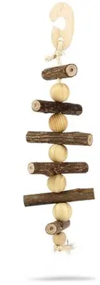 Beeztees vogelspeelgoed Klimbohout 30x9x1,5cm bruin