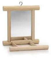 Beeztees vogelspeelgoed landspiegel dennenhout 11x10x9cm bruin kopen?