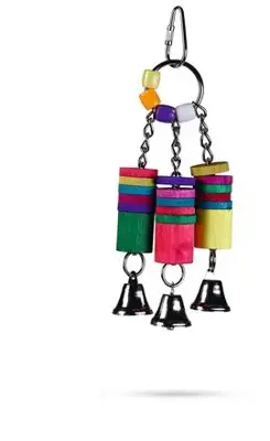 Beeztees vogelspeelgoed Nellos hout 20x7x2cm multikleur