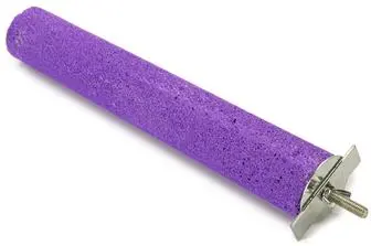 Beeztees zitstok vogel puimsteen 33x4x4cm paars