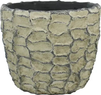 Bela Arte pot Kansas cement d12h10cm donkergrijs  - afbeelding 1
