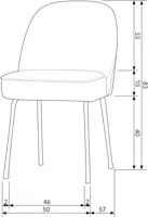 BePureHome eetkamerstoel vogue mosterd - afbeelding 6