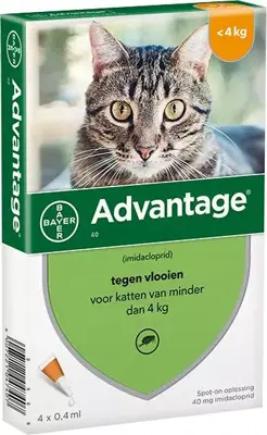 Beschermt katten tegen vlooien