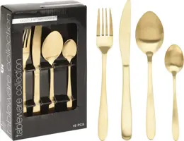 Bestekset 16-delig goud  kopen?