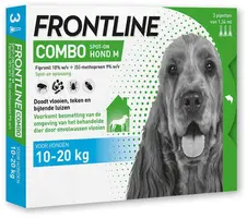 Bied je hond optimale bescherming tegen vlooien, teken en bijtende luizen met de makkelijke en doeltreffende pipetten Frontline Combo Hond. Zo ben je dit vervelende ongedierte altijd een stapje voor! - afbeelding 1