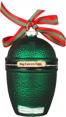 Big Green Egg glazen kerst ornament big green egg 11cm groen - afbeelding 1