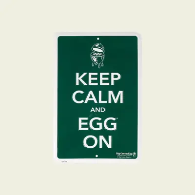 Big Green Egg Green sign keep calm and egg on - afbeelding 1