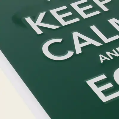 Big Green Egg Green sign keep calm and egg on - afbeelding 3