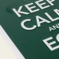 Big Green Egg Green sign keep calm and egg on - afbeelding 3