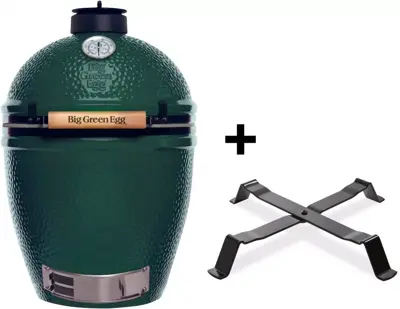 Big Green Egg Large keramische barbecue + Table Nest - afbeelding 1