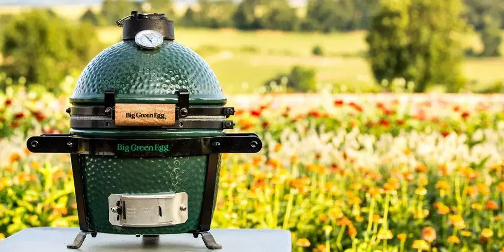 heet paling Zuidoost Big Green Egg Mini keramische barbecue kopen? - tuincentrum Osdorp :)