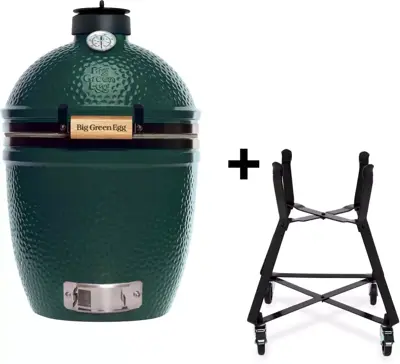 Big Green Egg Small keramische barbecue + Nest - afbeelding 1