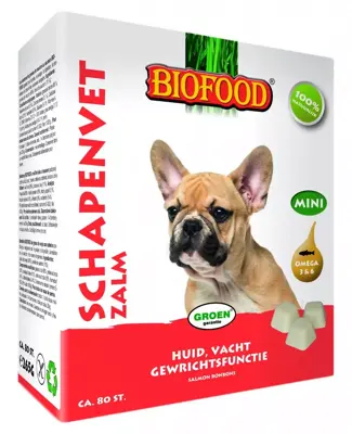 Biofood schapenvet mini zalm 80st