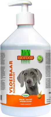 biofood schapenvet vloeibaar+zalmolie 500 ml