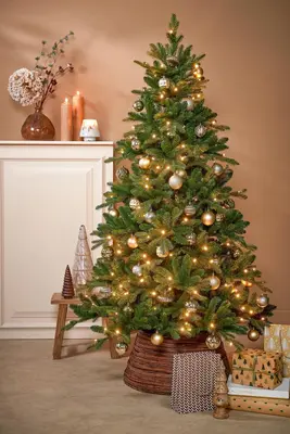 Black Box Trees Brampton slim verlichte kunstkerstboom groen 230cm - 300 lampjes - afbeelding 2