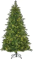 Black Box Trees Brampton slim verlichte kunstkerstboom groen 240cm - 300 lampjes - afbeelding 4