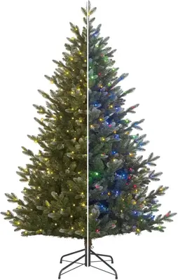 Black Box Trees Burton verlichte kerstboom blauwgroen 215cm, 500 lampjes - afbeelding 1