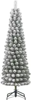 Black Box Trees Charlton Pilar grote kunstkerstboom besneeuwd groen 260cm - afbeelding 1