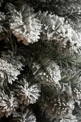 Black Box Trees Charlton Pilar kunstkerstboom besneeuwd groen 155cm - afbeelding 3